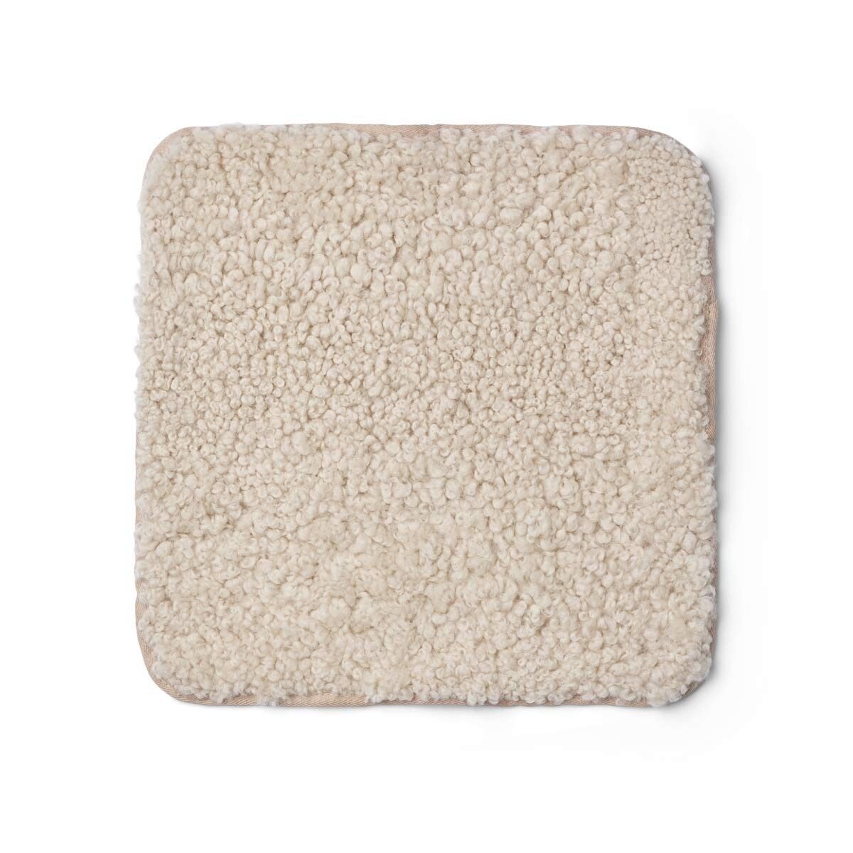 Langharige Schapenvacht Seat Cover Zero Waste Parelgrijs