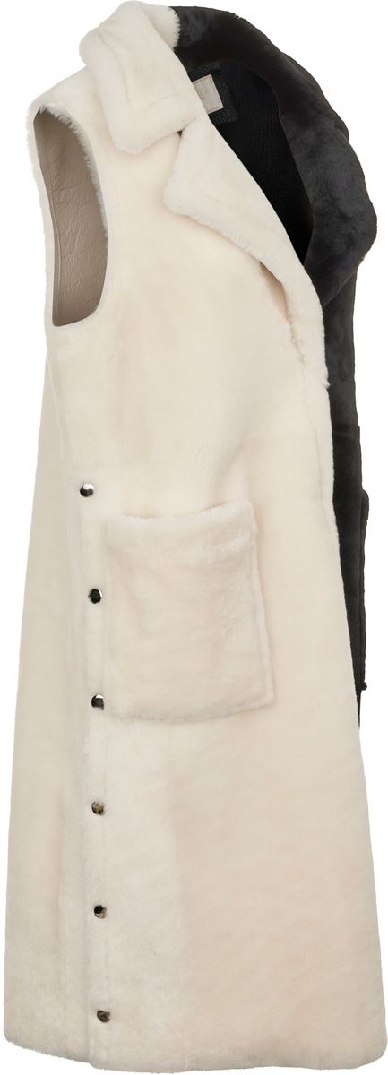 Raelynn Vest Zwart/Beige