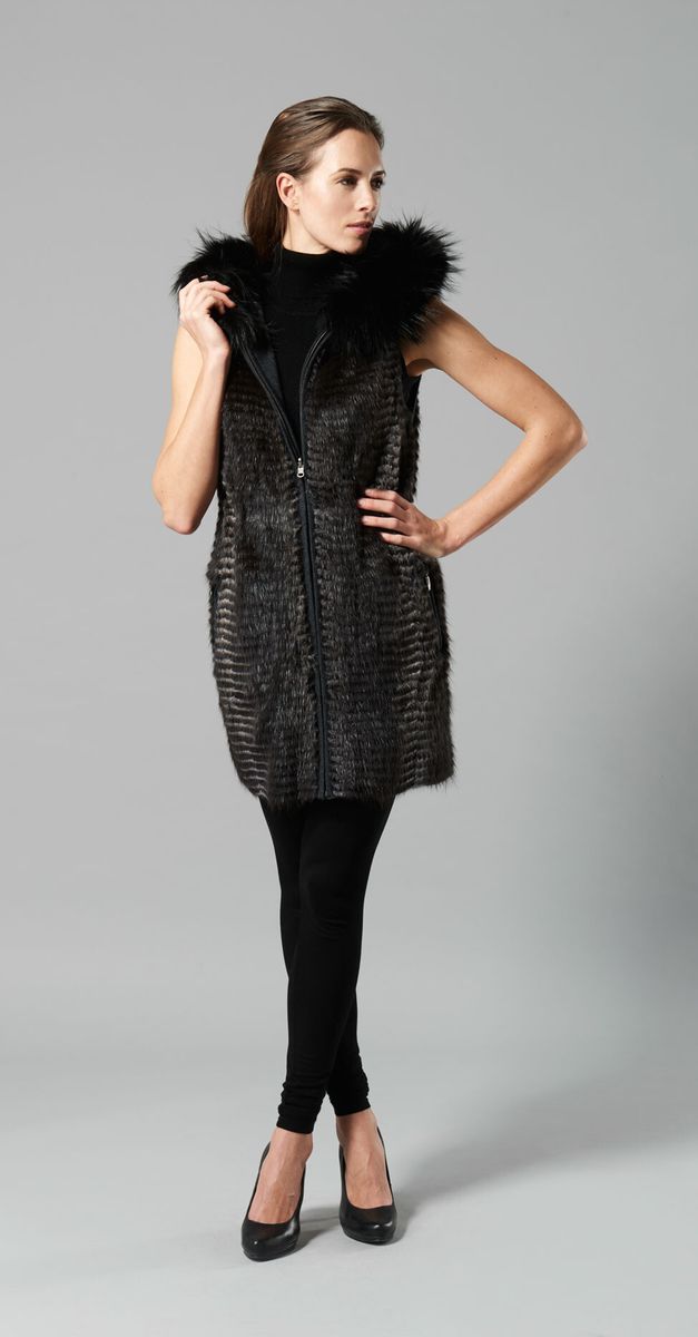 Mette Vest Zwart/Grijs