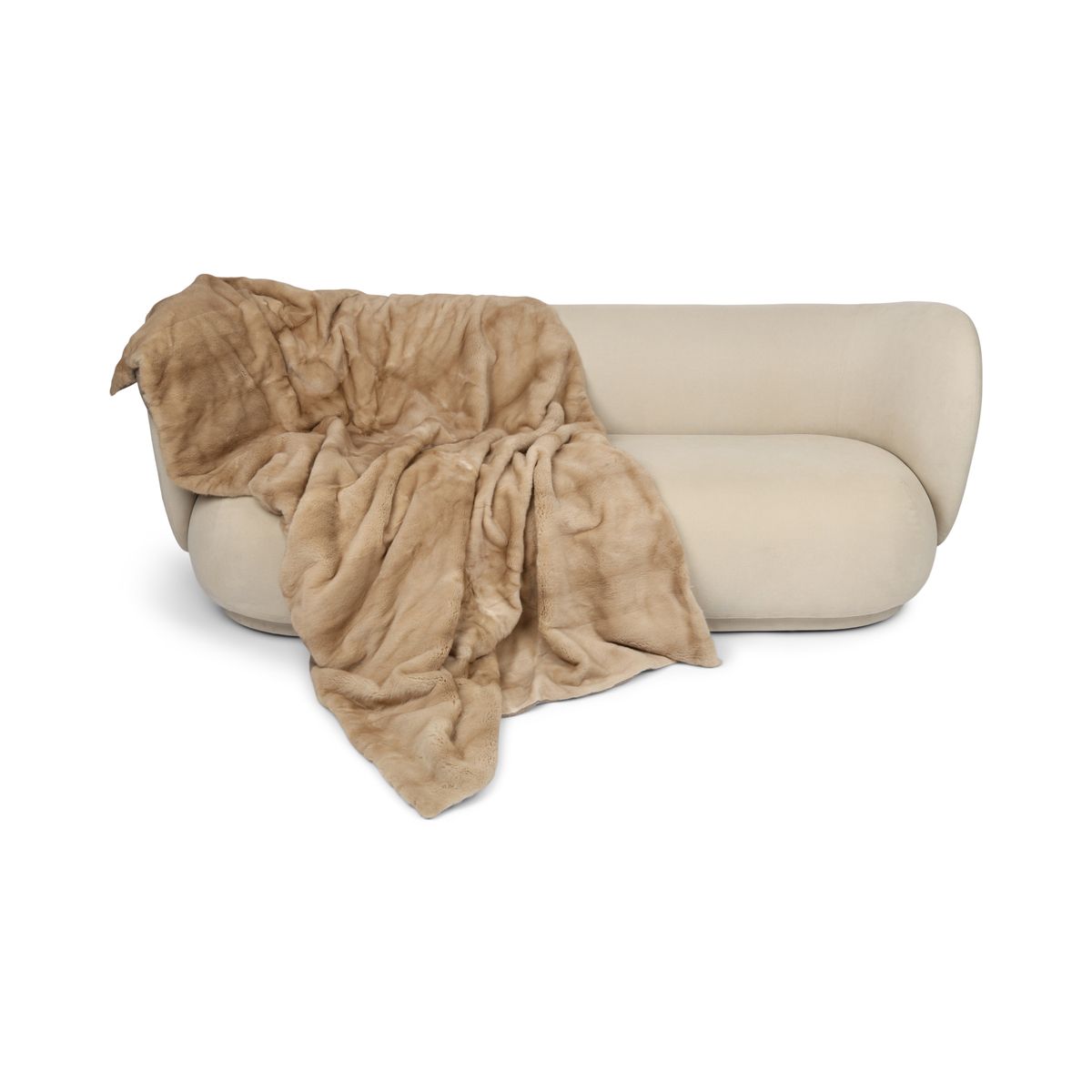 Nerts Plaid | Kasjmier Achterkant | Palomino | 120x220 cm