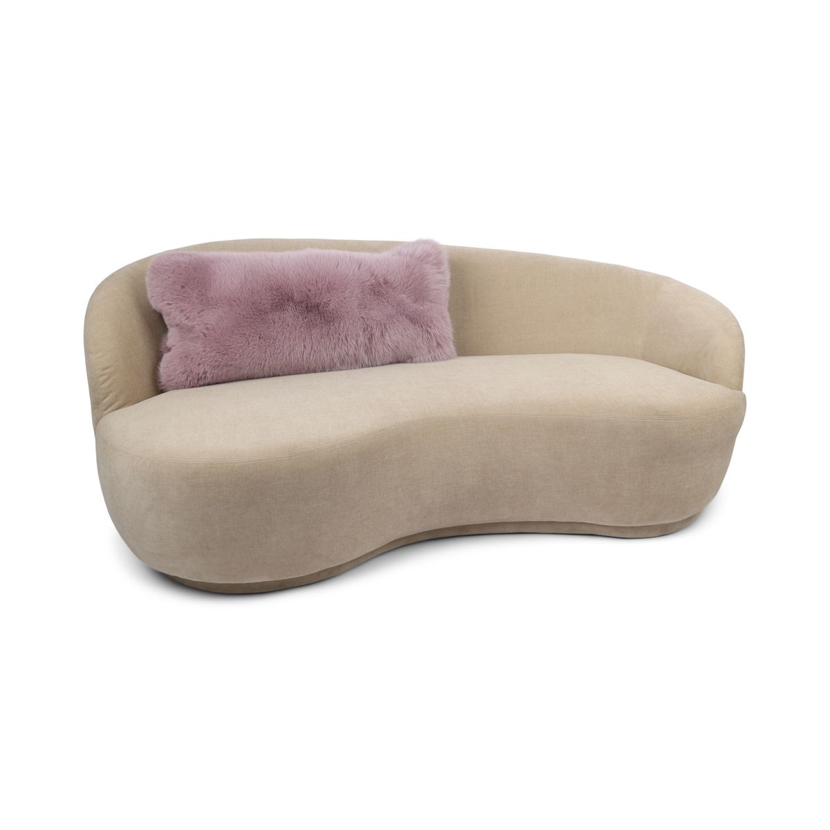 Premium Vos Kussen | Dubbelzijdig | Noorwegen | Lichtpaars | 42x82 cm