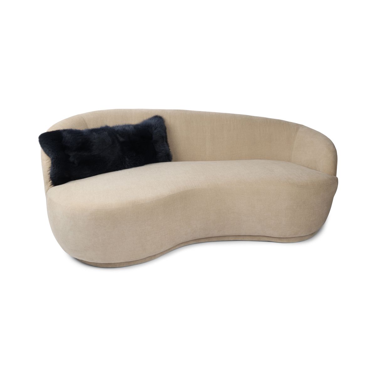 Premium Vos Kussen | Kasjmier achterkant | Noorwegen | Blauw | 76x25 cm