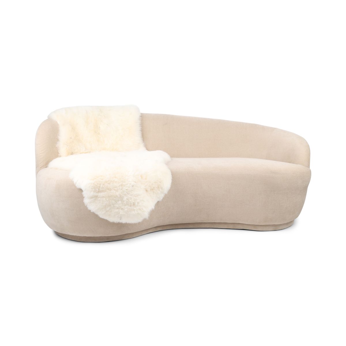 Dubbele Schapenvacht | IJsland | Korte Wol | 180x60 cm Off White