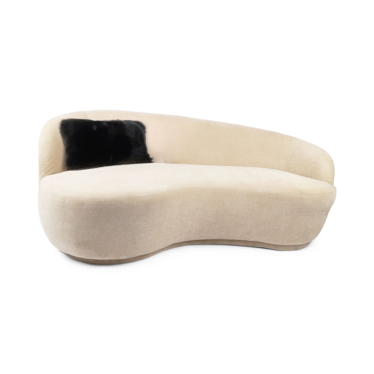 Premium Vos Kussen | Kasjmier Achterkant | Noorwegen | Zwart | 54x34 cm