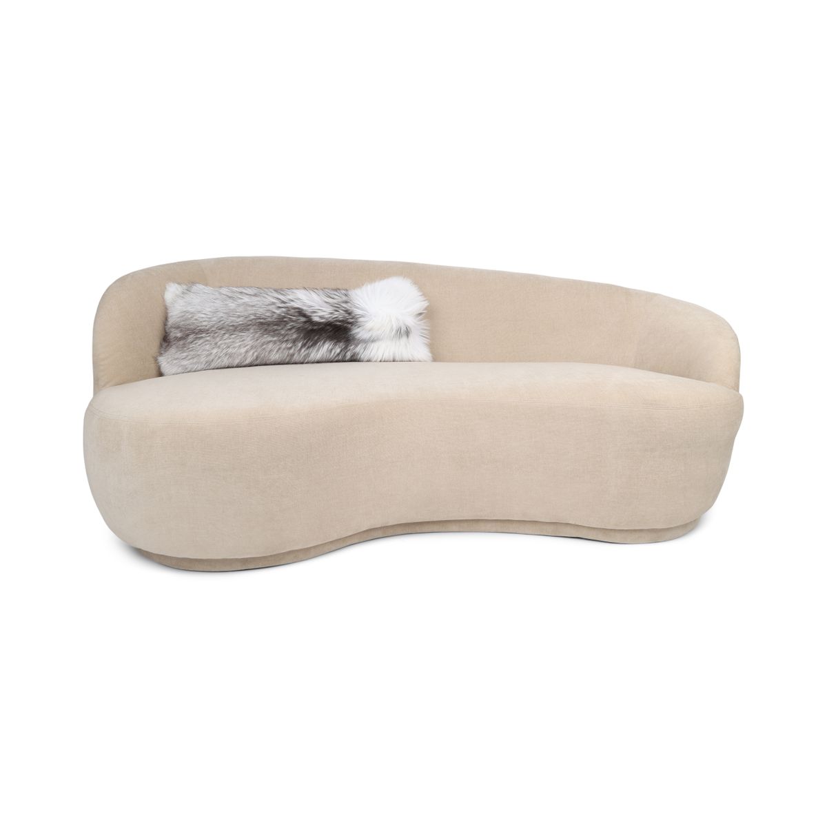 Premium Vos Kussen | Kasjmier achterkant | Noorwegen | Platinum Fox | 30x70 cm