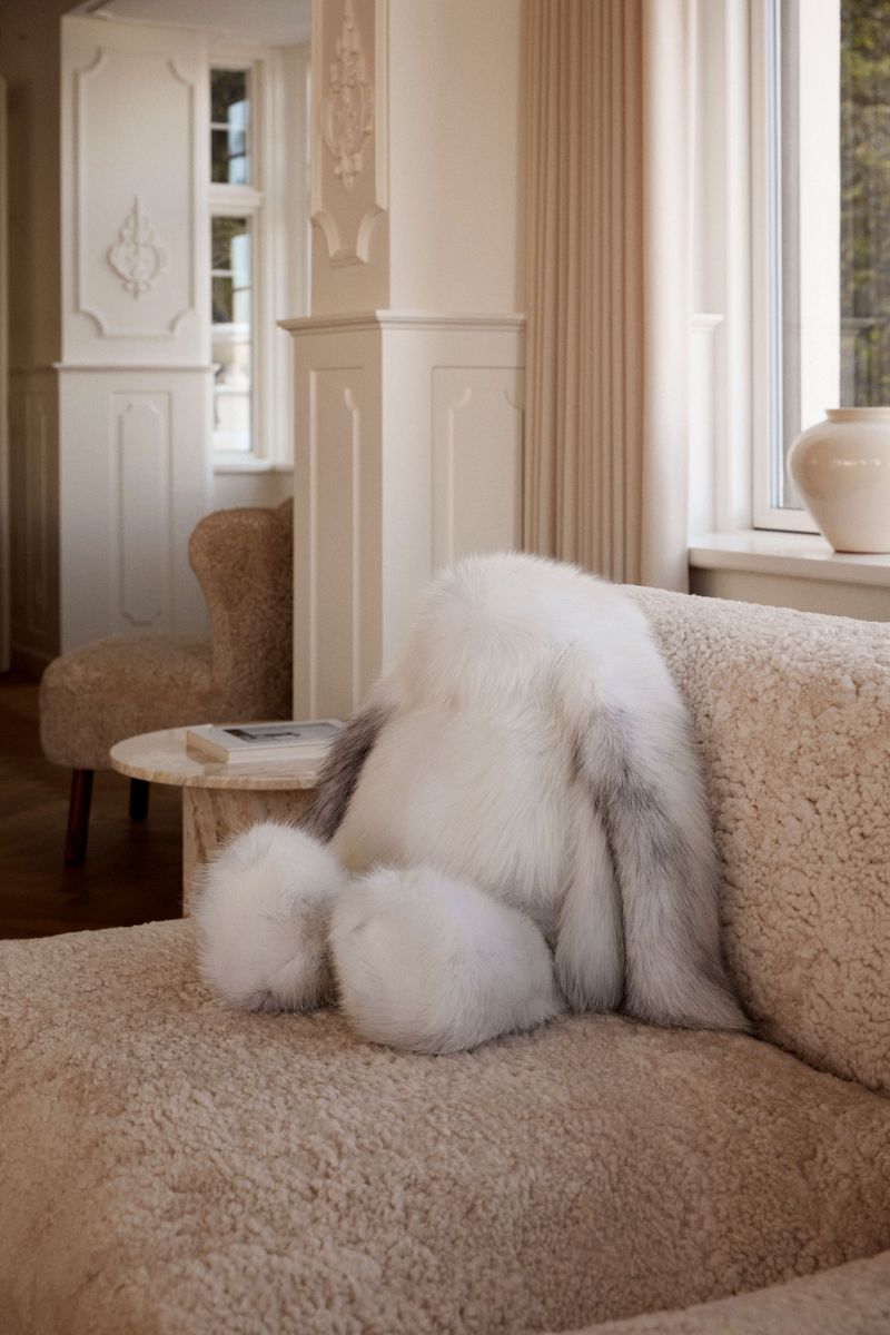 Maxi Teddybeer Konijn van Vossebont Goud Vos/Beige