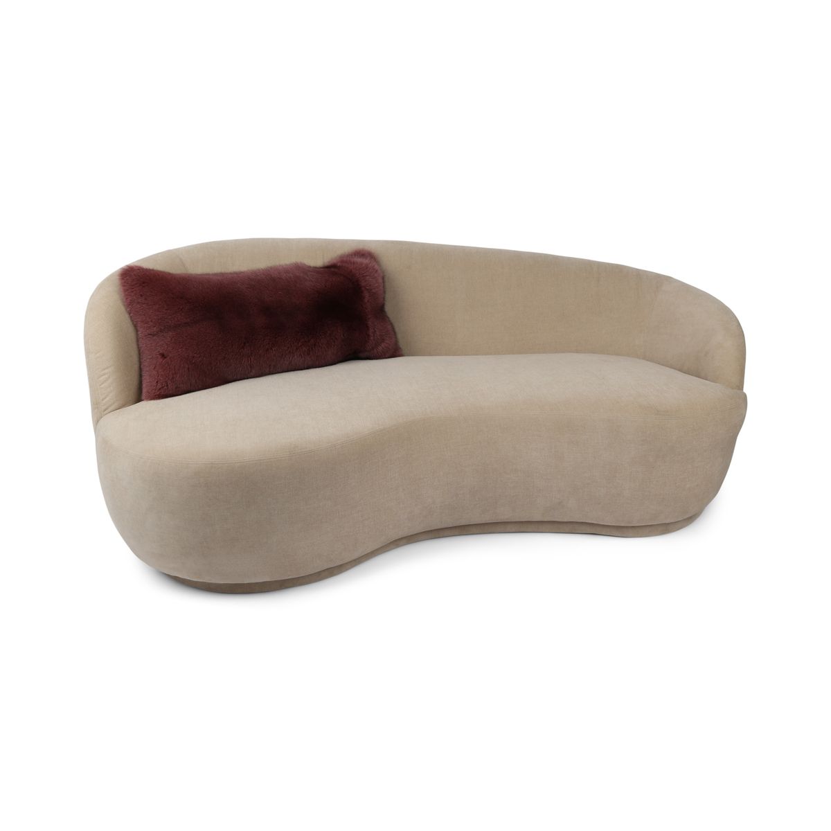 Premium Vos Kussen | Kasjmier Backing | Noorwegen | Paars | 56x30 cm