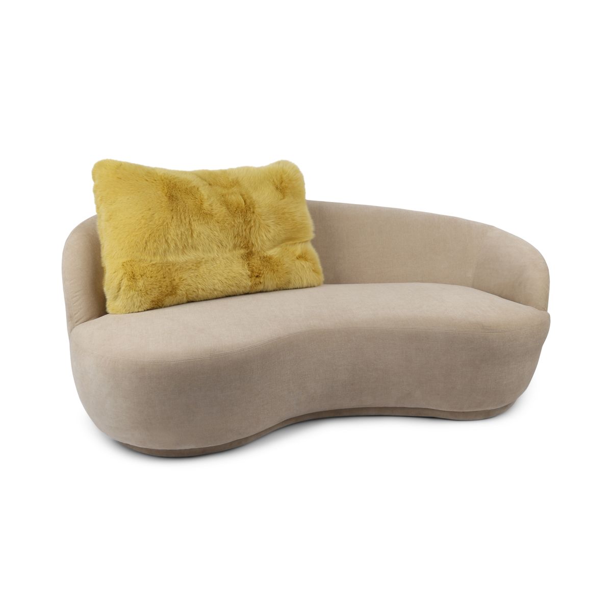 Premium Vos Kussen | Kasjmier achterkant | Noorwegen | Geel | 80x60 cm