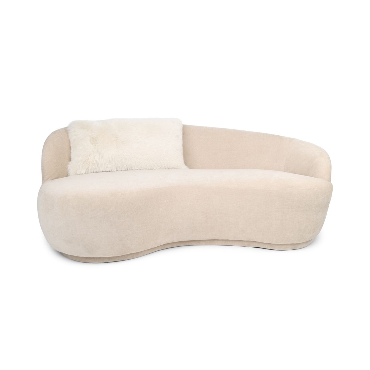 Premium Vos Kussen | Kasjmier achterkant | Noorwegen | Beige | 40x75 cm