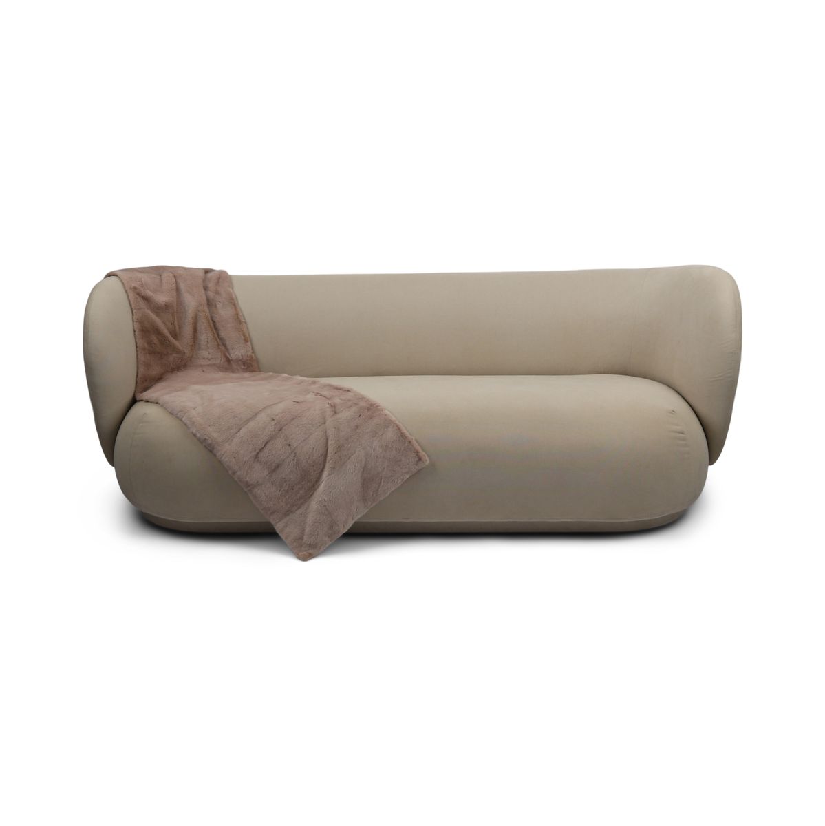 Nerts Plaid | Kasjmier Achterkant | Rosa | 150x48 cm