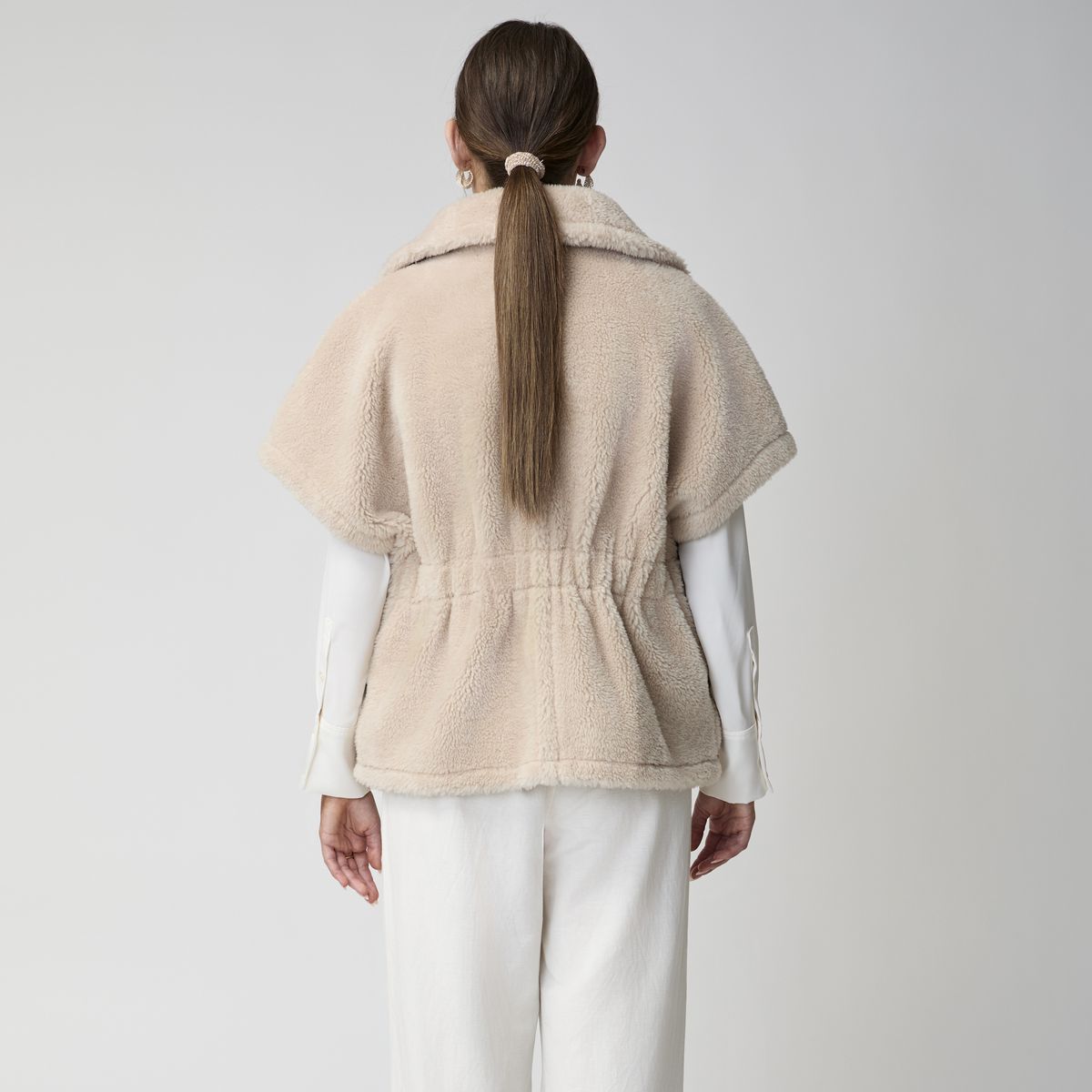 Elvira Poncho Beige