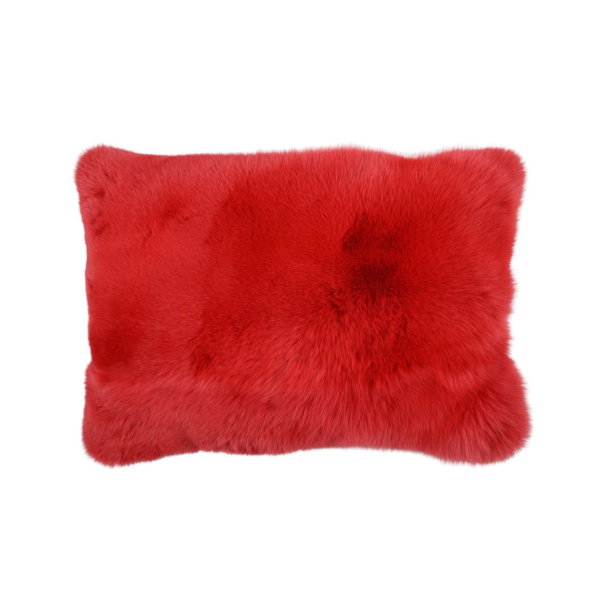 Premium Vos Kussen | Kasjmier Achterkant | Noorwegen | Rood | 52x84 cm