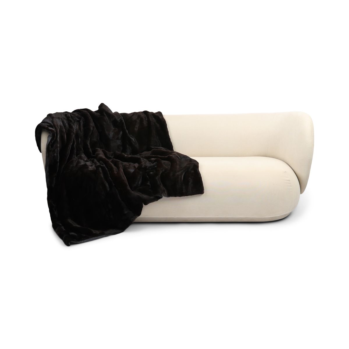 Nerts Plaid | Kasjmier Achterkant | Natuurlijk Donkerbruin | 150x160 cm