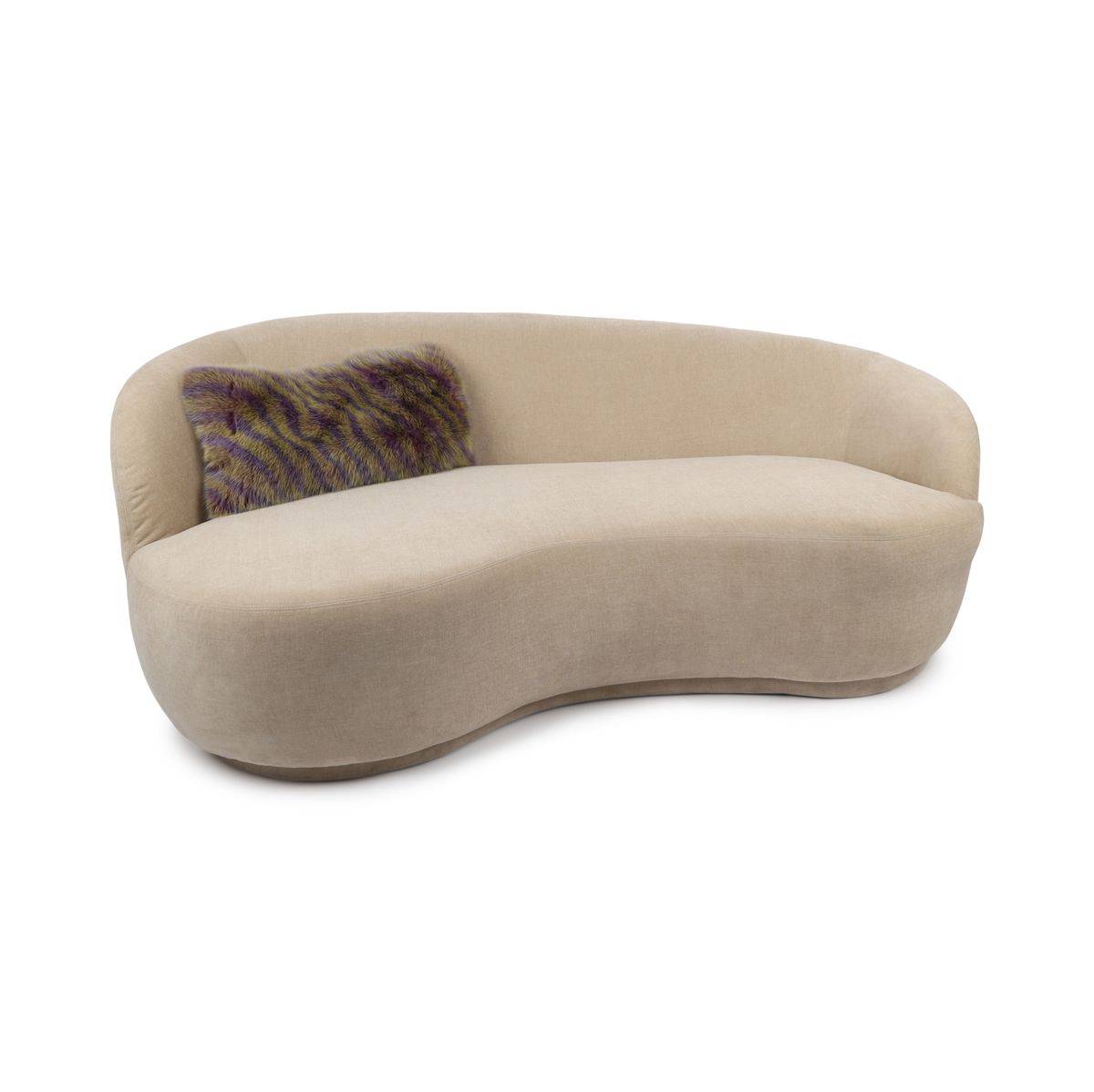 Premium Vos Kussen | Kasjmier Backing | Noorwegen | Paars/Mint | 62x32 cm