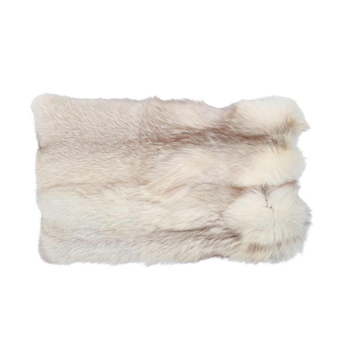 Premium Vos Kussen | Kasjmier Achterkant | Noorwegen | Brown Cross | 70x42 cm