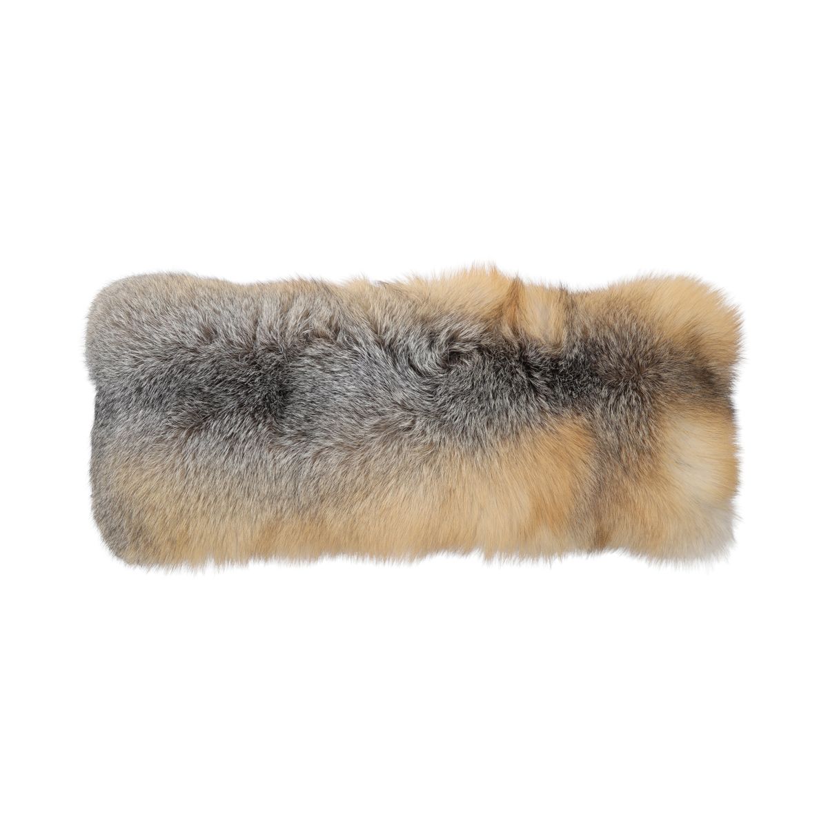 Premium Vos Kussen | Kasjmier Achterkant | Noorwegen | Golden Island | 30x70 cm