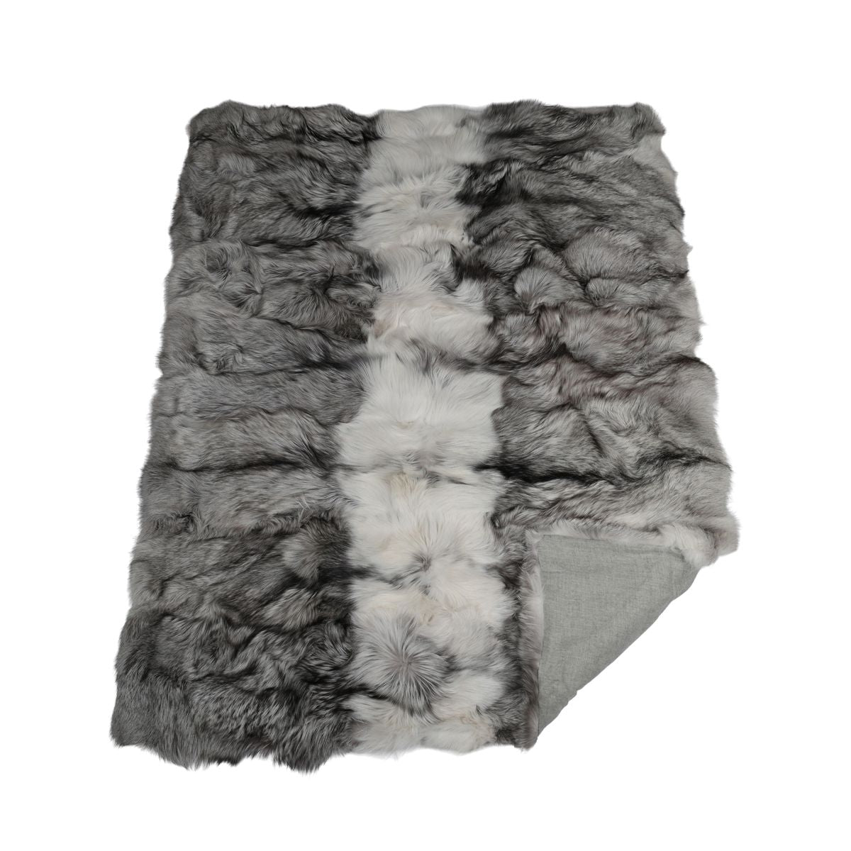 Premium Vos Plaid | Kasjmier Achterkant | Platinum Vos | 150x200 cm