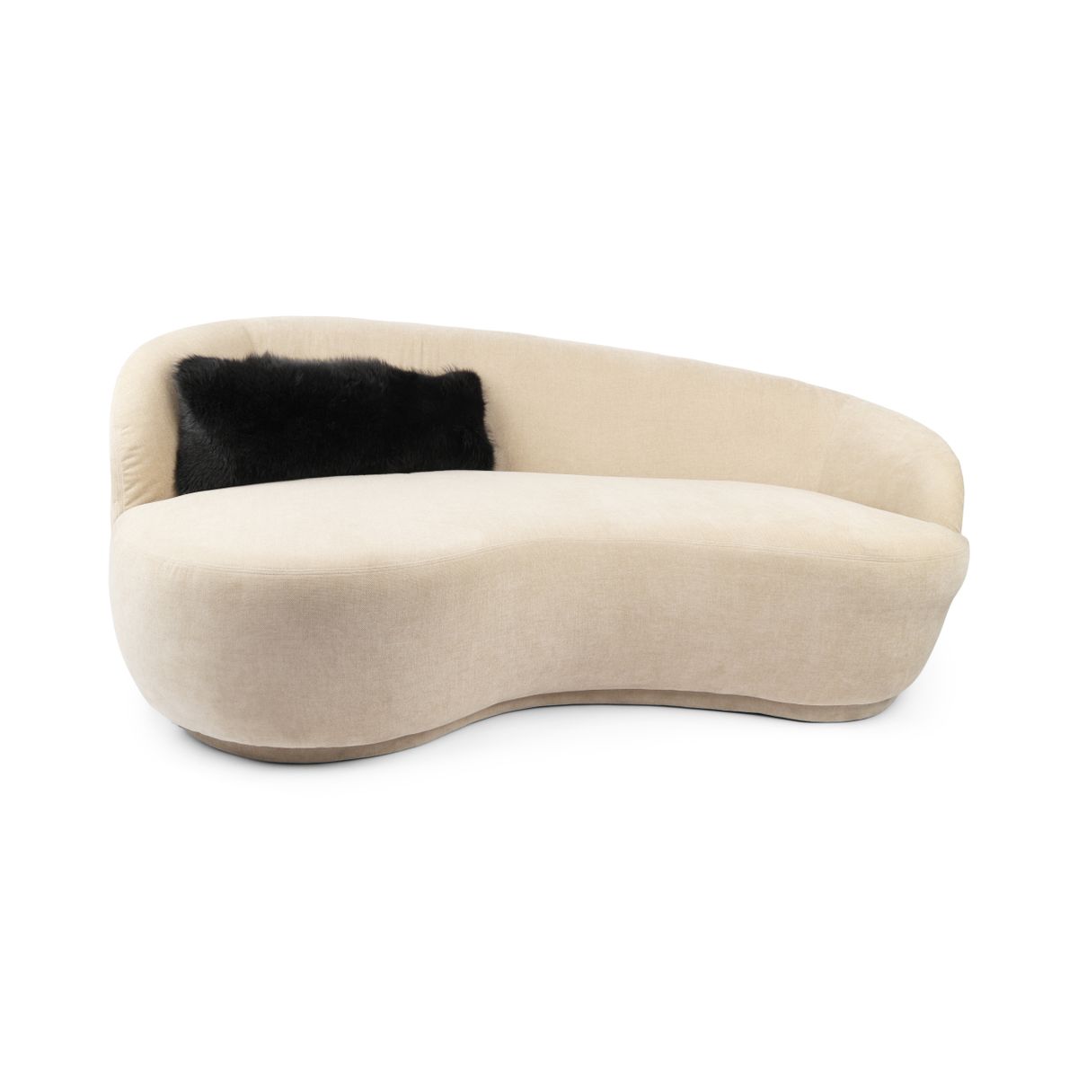 Premium Vos Kussen | Kasjmier Achterkant | Noorwegen | Marineblauw | 30x65 cm