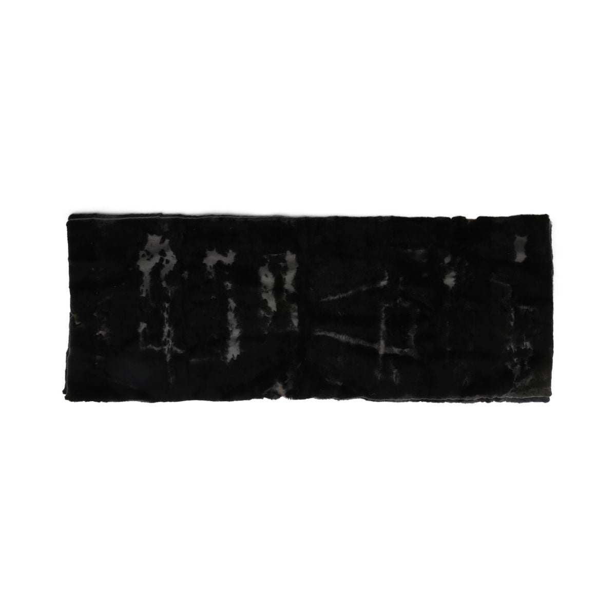 Nerts Plaid | Kasjmier Achterkant | Natuurlijk Zwart | 150x60 cm