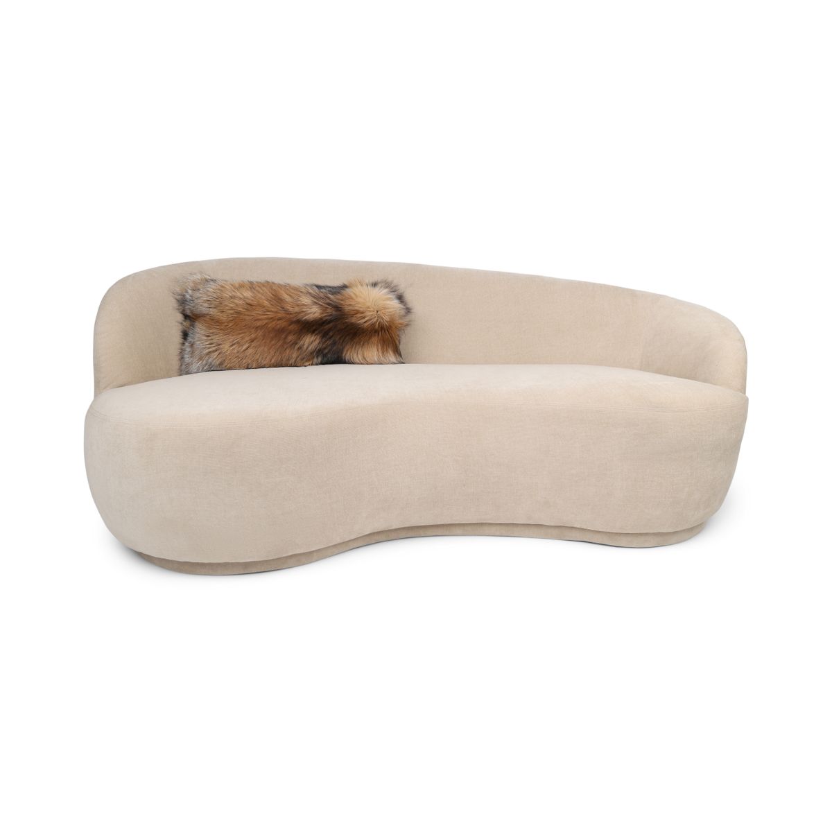 Premium Vos Kussen | Kasjmier Achterkant | Noorwegen | Gold Cross | 25x75 cm