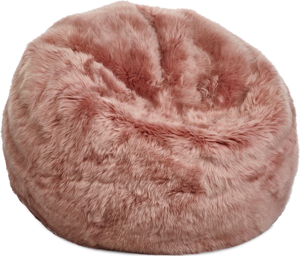 Zitzak | Lange Wol | Medium | Large Roze