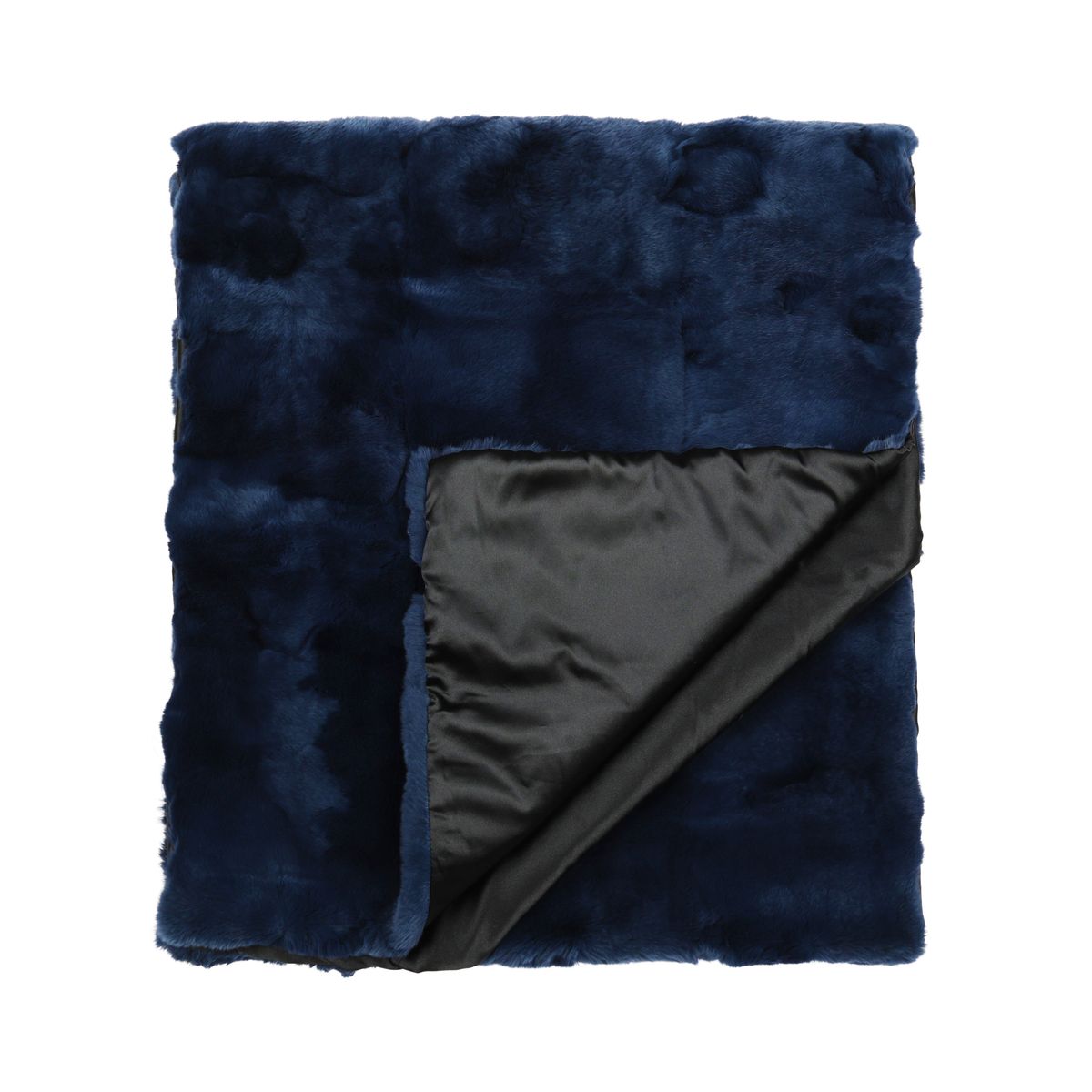Premium Kwaliteit Bedloper | Rex konijn | 238x55 cm Middernacht Blauw