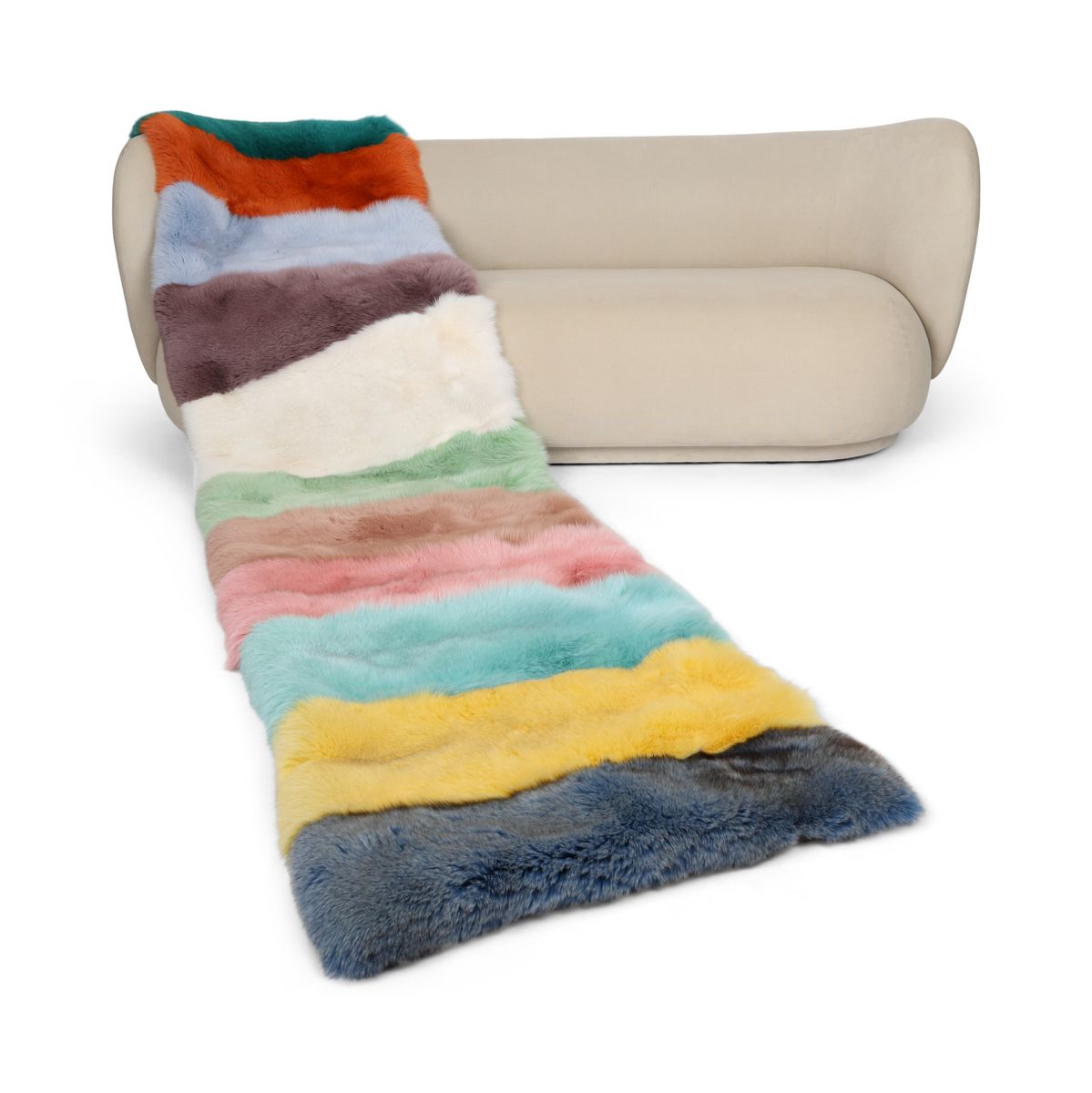 Premium Vos Plaid | Kasjmier Achterkant | Mix Vos | 75x300 cm