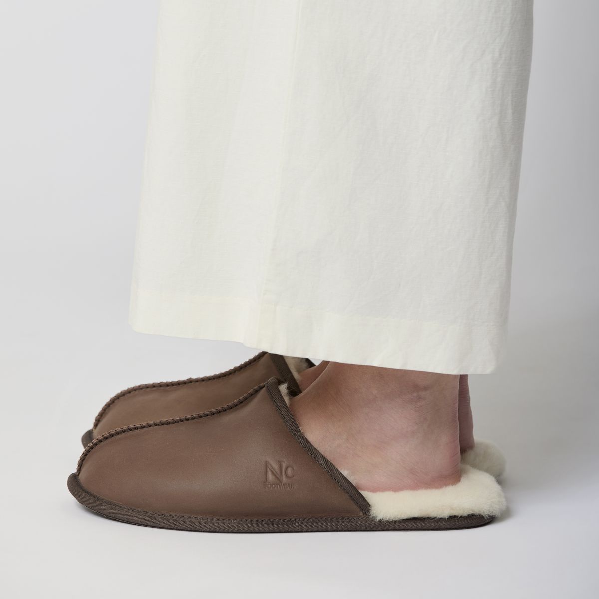 Heren Pantoffel Zwart nappa