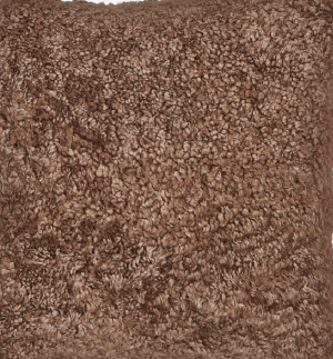 Kortharige Curly Schapenvacht Schelp Design Kleed | 210x150 cm Taupe