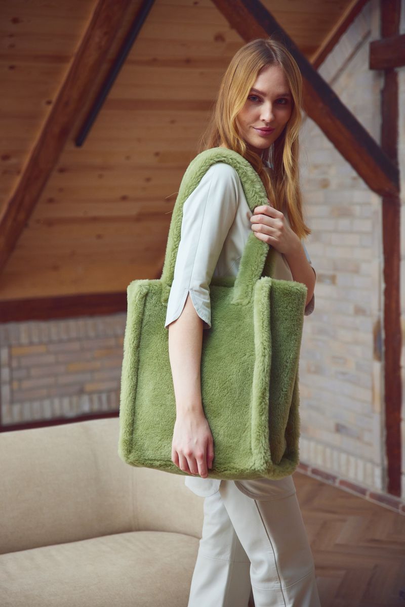 Maxi Glory Shopper Salie Groen