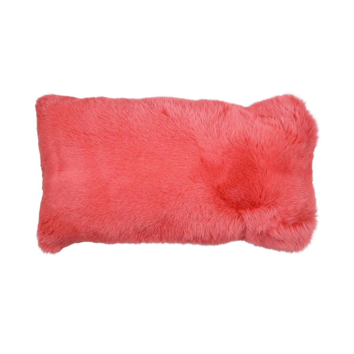 Premium Vos Kussen | Kasjmier Achterkant | Noorwegen | Perzik | 45x85 cm