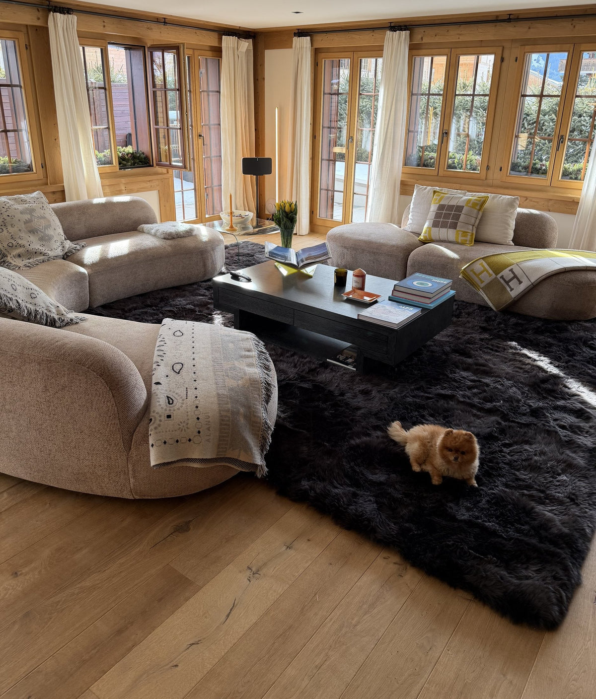In het chalet